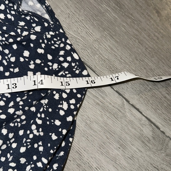 Maurices Navy and White Sleeveless V-Neck Romper size medium - Picture 6 of 7